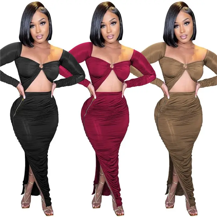 Evening Women Maxi Dress Solid Color Long Sleeve Ruched Hollow Out Sexy Bodycon Night Club Party Dresses
Evening Women Maxi Dress Solid Color Long Sleeve Ruched Hollow Out Sexy Bodycon Night Club Party Dresses