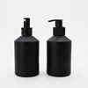 In stock 200ml frosted matte black glass bottles with pump and spray