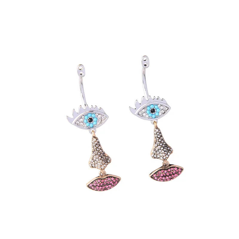 2020 New Arrival Long Geometric Pearl Cubic Zirconia Evil Eyes Dangle Earring Crystal Eyes Nose Lip Drop Earring For Girls, As picture shows
2020 New Arrival Long Geometric Pearl Cubic Zirconia Evil Eyes Dangle Earring Crystal Eyes Nose Lip Drop Earring For Girls, As picture shows