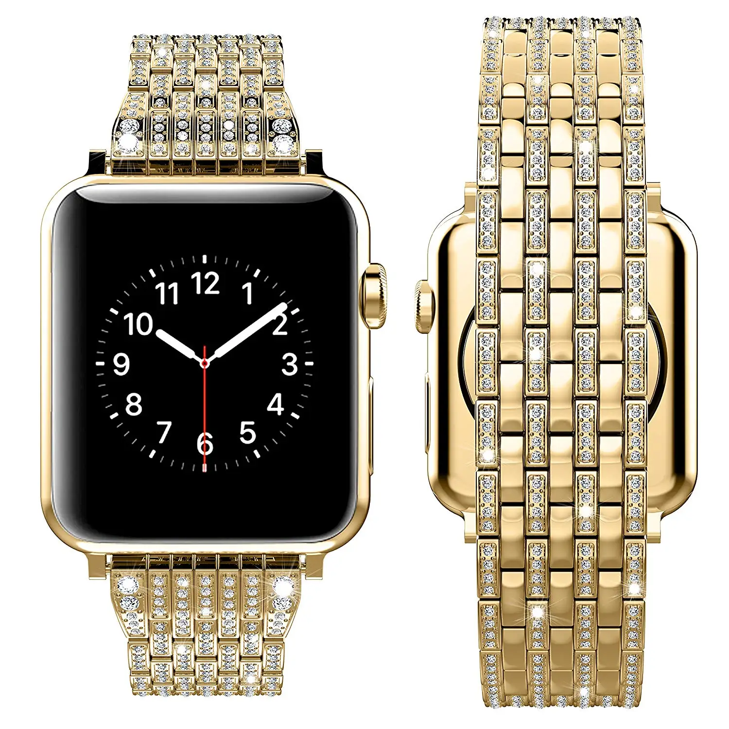 Luxury Seven-bead Diamond Smart Stainless Steel Metal Watch Strap Band Bracelet Suitable for Apple Watch
Luxury Seven-bead Diamond Smart Stainless Steel Metal Watch Strap Band Bracelet Suitable for Apple Watch
