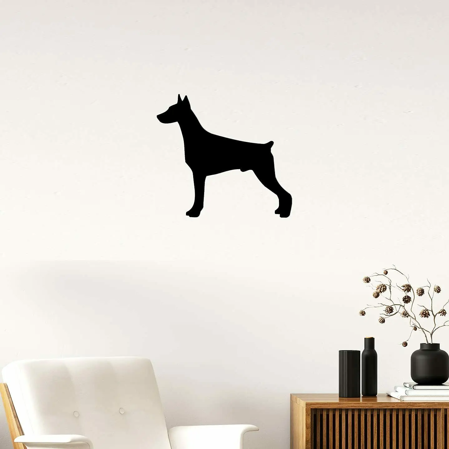Doberman Pinscher Dog Metal Wall Sign | Dog Silhouette Wall Decor | Indoor Decor TY2637
Doberman Pinscher Dog Metal Wall Sign | Dog Silhouette Wall Decor | Indoor Decor TY2637