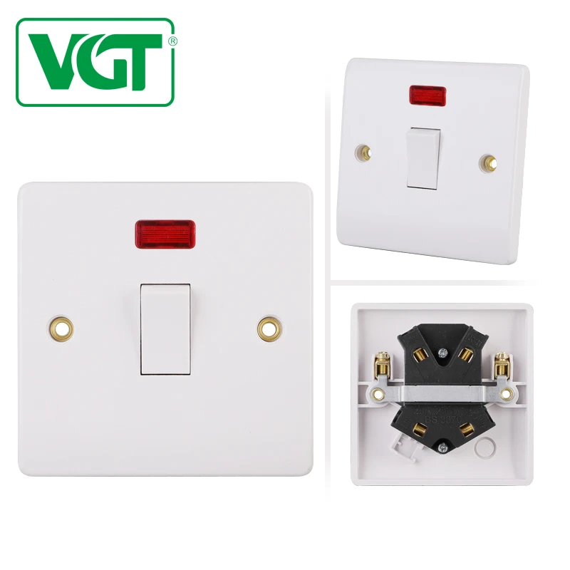 Popular High Quality Electrical Accessory 20A DP Water Heater Power Switches