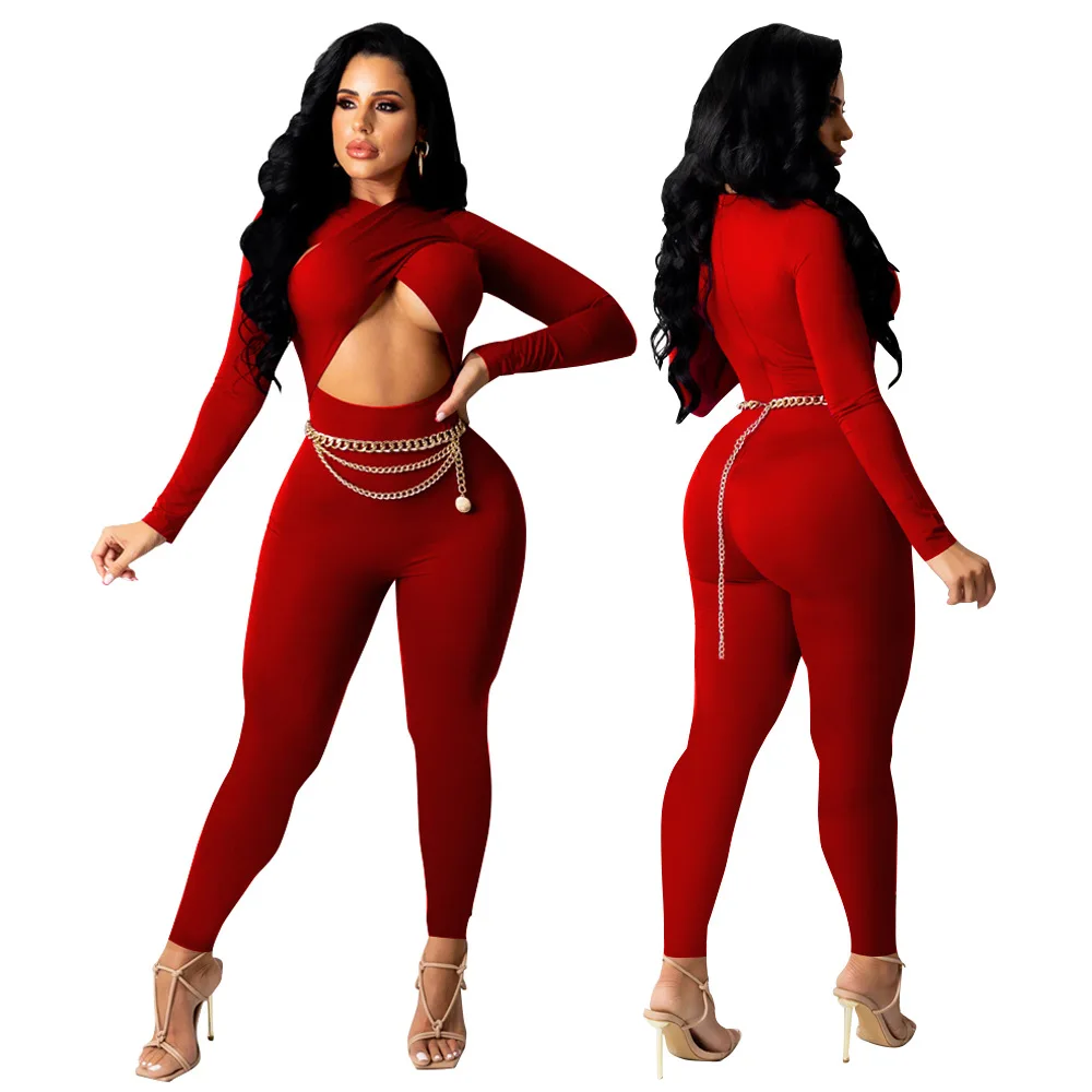 2021 Zipper Long Sleeve Bodycon Jumpsuit Women'S Clothing Trend Sexy Vetement Femme Party Closure Solid Soft Footies Jumpsuit, Picture
2021 Zipper Long Sleeve Bodycon Jumpsuit Women'S Clothing Trend Sexy Vetement Femme Party Closure Solid Soft Footies Jumpsuit, Picture