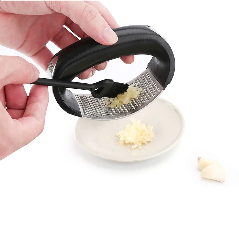 Kitchen Gadgets Stainless Steel Garlic Press With Silicone Peeler And Cleaning Brush Garlic Crusher Garlic Press Rocker
Kitchen Gadgets Stainless Steel Garlic Press With Silicone Peeler And Cleaning Brush Garlic Crusher Garlic Press Rocker