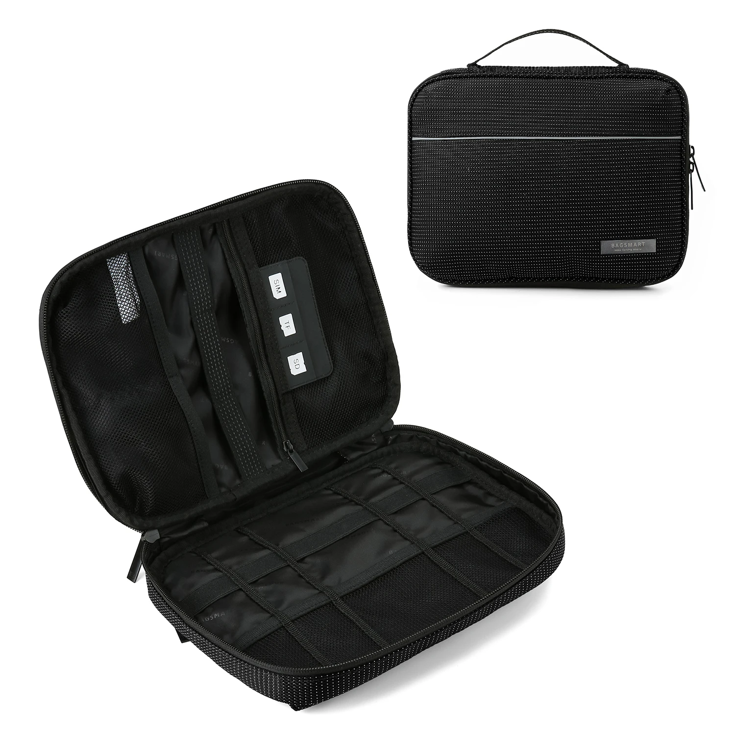 new design travel electronics cable organizer bag case for digital accessories devices gadget portable storage bag, Black
new design travel electronics cable organizer bag case for digital accessories devices gadget portable storage bag, Black