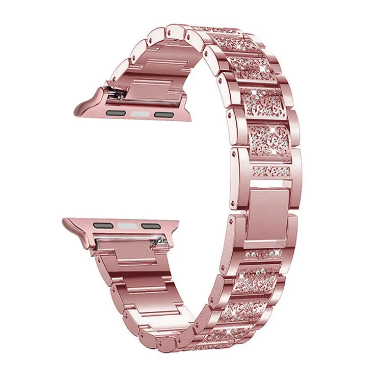 Jewelled Stainless Steel Watch Bands for Apple Watch 6 SE 5 4 3 2 1 Luxury Bracelet Wrist Strap for iWatch 38 40 42 44mm
Jewelled Stainless Steel Watch Bands for Apple Watch 6 SE 5 4 3 2 1 Luxury Bracelet Wrist Strap for iWatch 38 40 42 44mm