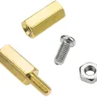 M2.5 Male Female Hex Brass Spacer Standoff Screw Nut Assortment Kit
