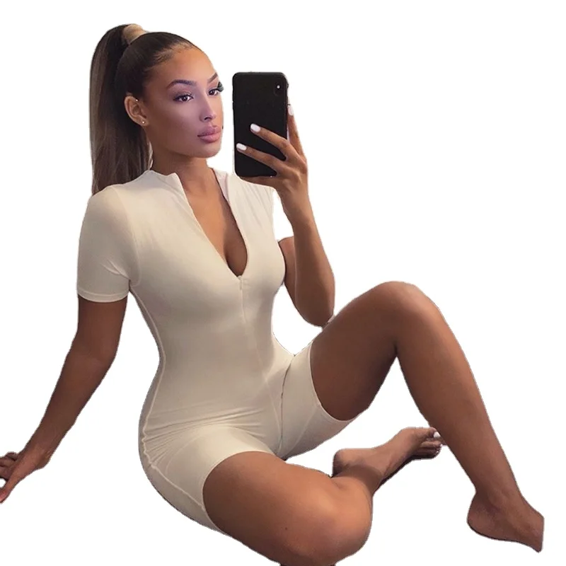 Summer new style women's clothing solid color zipper slim fit hip-lift sports fall rompers jumpsuits womens 2020, Picture
Summer new style women's clothing solid color zipper slim fit hip-lift sports fall rompers jumpsuits womens 2020, Picture