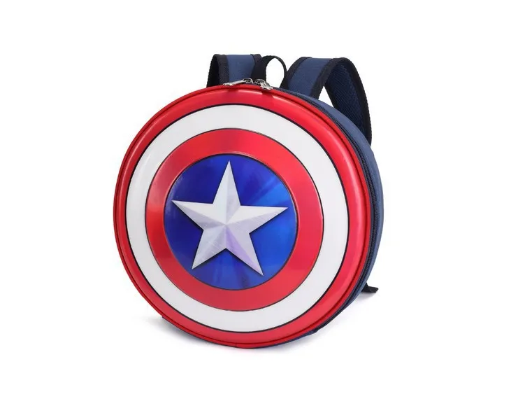 New children's bags cartoon backpacks modelling personality boys and girls Captain America shield bag wholesale
New children's bags cartoon backpacks modelling personality boys and girls Captain America shield bag wholesale