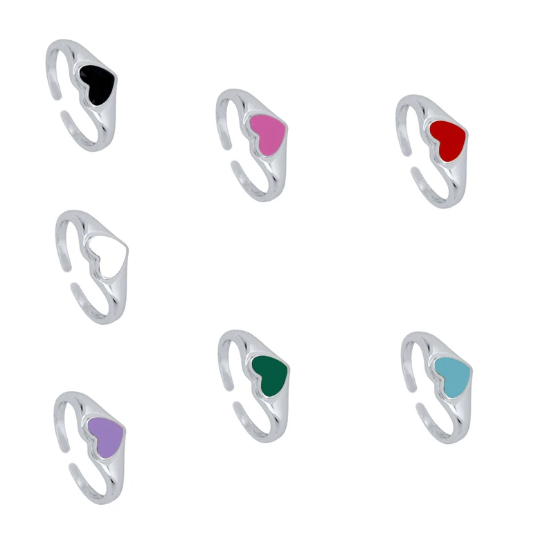 CANNER Design S925 Silver Jewelry Gold 18k INS Simple Love Open Enamel Heart Ring for Women
CANNER Design S925 Silver Jewelry Gold 18k INS Simple Love Open Enamel Heart Ring for Women