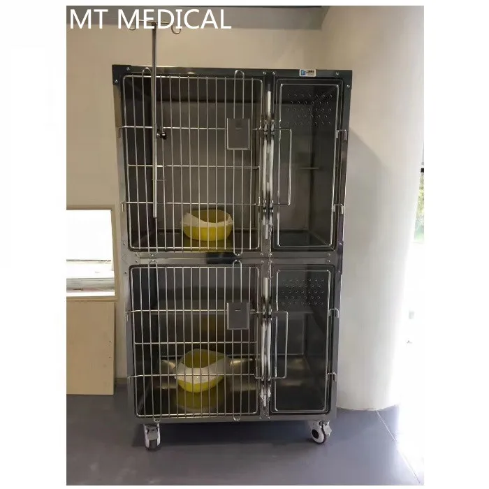 veterinary clinic Stainless steel animal cat breeding cage vet cages for cats