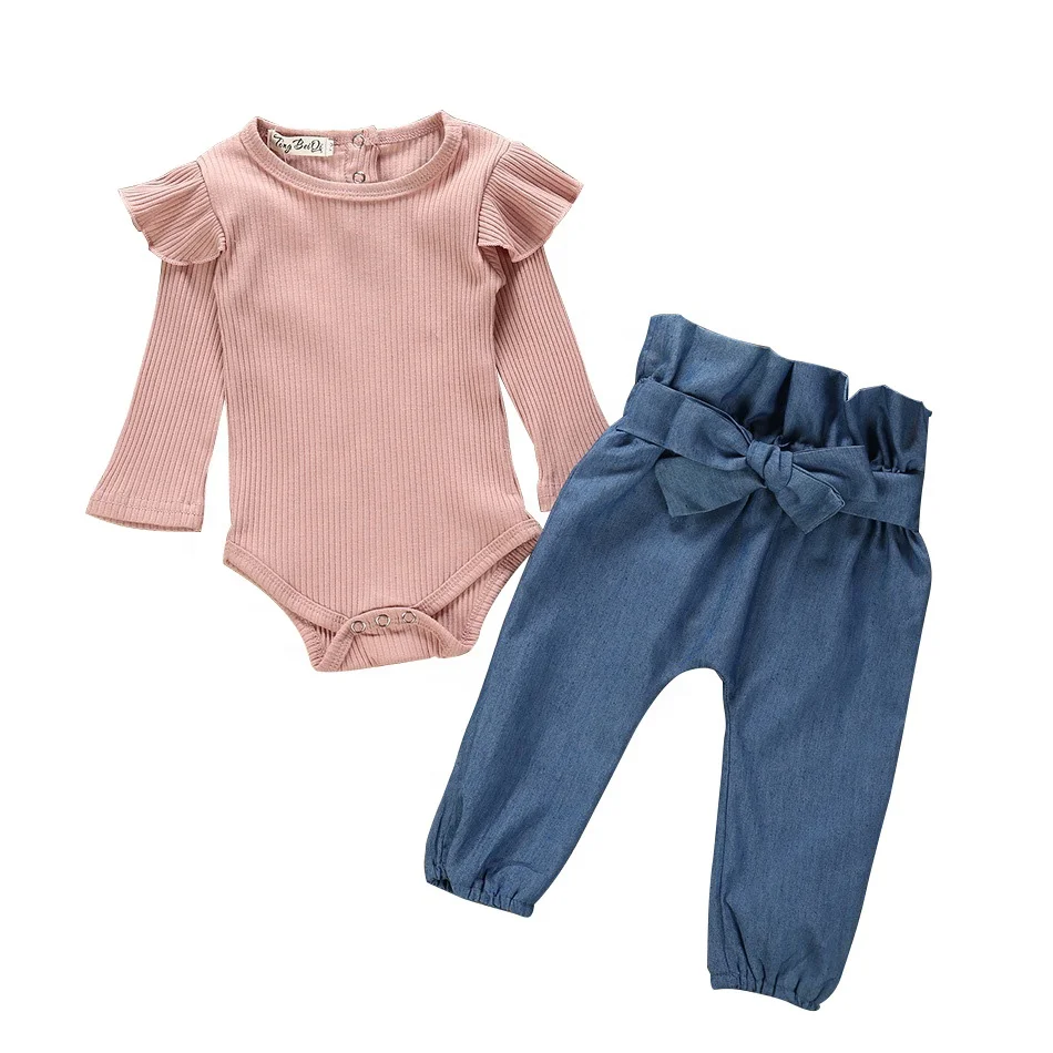 Wholesale Windproof Casual Candy Color Newborn Baby Girl Spring Rompers Long Sleeve Children Clothes 2pcs Clothing Set
Wholesale Windproof Casual Candy Color Newborn Baby Girl Spring Rompers Long Sleeve Children Clothes 2pcs Clothing Set