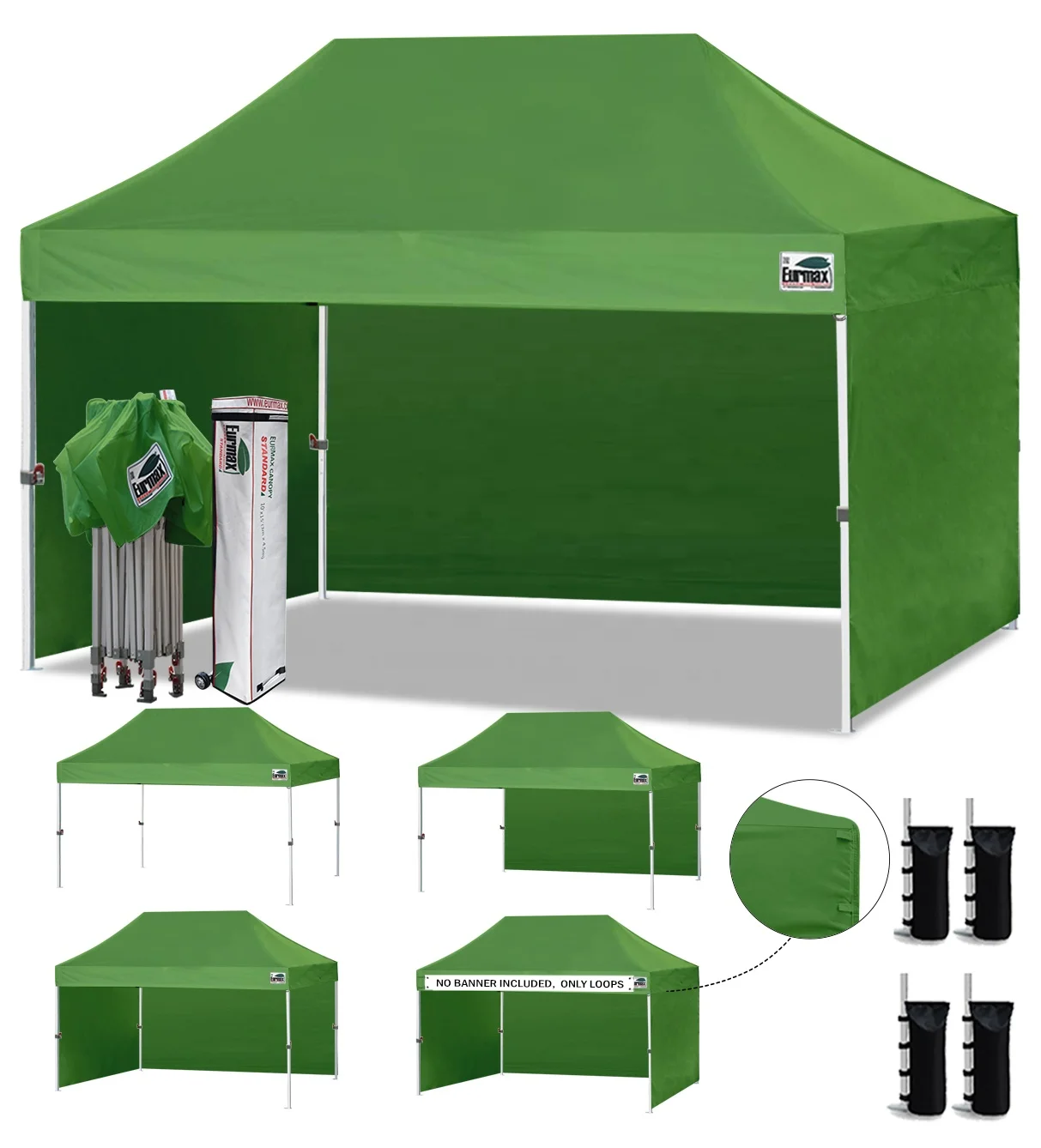 Eurmax 10x15ft Pop up Canopy with 4 Sidewalls Outdoor Sunshade Tent Event Trade Show Canopy Field Green
Eurmax 10x15ft Pop up Canopy with 4 Sidewalls Outdoor Sunshade Tent Event Trade Show Canopy Field Green
