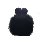 Wholesale and customized beautiful long-haired rabbit warm hand over plush toy pillow