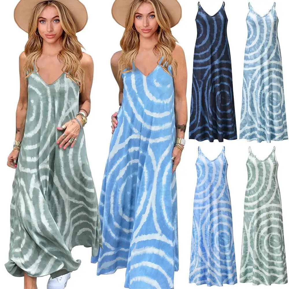 Tie-dye Suspender Dress 2021 Sexy Long Skirt Casual Beach Holiday Dress, Picture color
Tie-dye Suspender Dress 2021 Sexy Long Skirt Casual Beach Holiday Dress, Picture color
