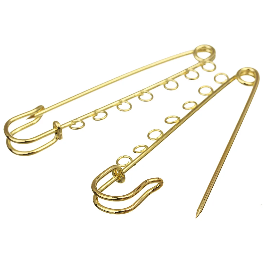 10pcs/bag 7 Loops U shape Large Strong Pins Findings DIY Sewing Garment Accessories Brooches Finding Pin safety Pin For Charm, Gold
10pcs/bag 7 Loops U shape Large Strong Pins Findings DIY Sewing Garment Accessories Brooches Finding Pin safety Pin For Charm, Gold