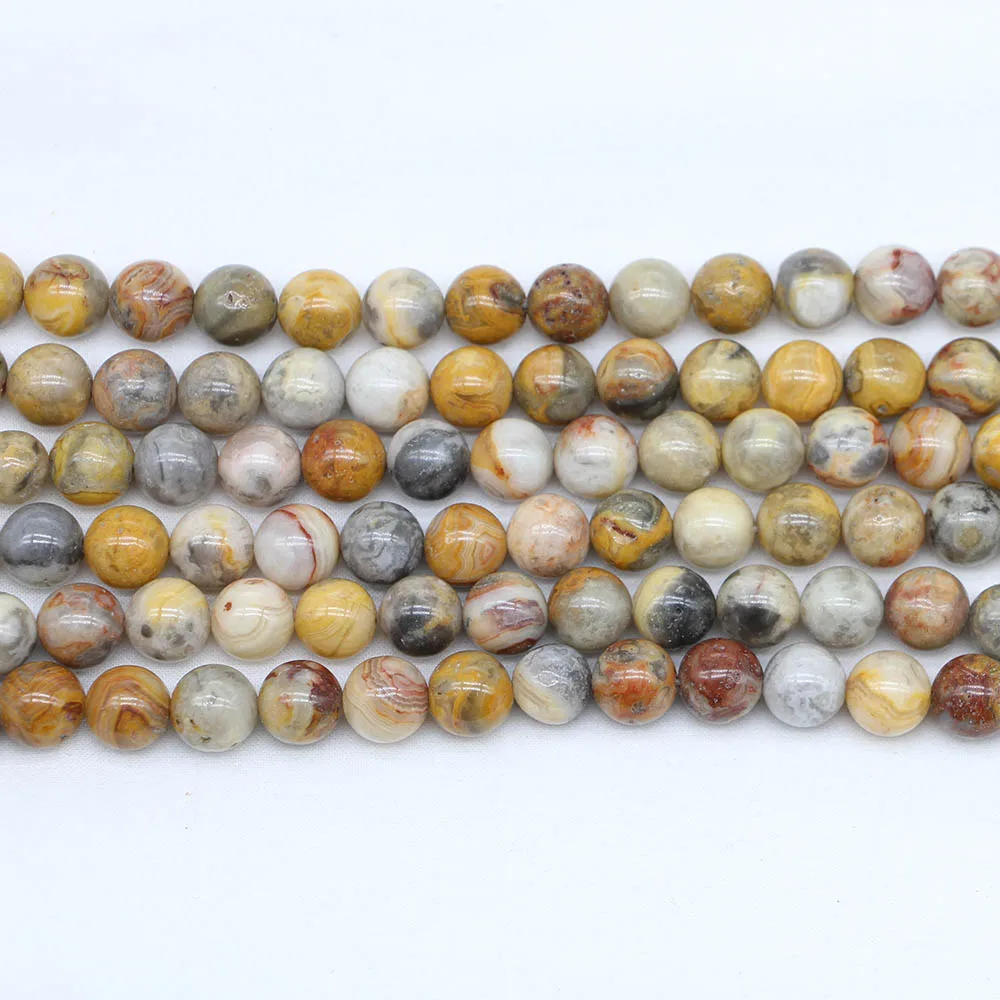1strand/lot Natural Stone Brown Crazy Lace Agat Bead Round Loose Spacer Beads For Jewelry Making Findings DIY Bracelet Necklace, Yellow
1strand/lot Natural Stone Brown Crazy Lace Agat Bead Round Loose Spacer Beads For Jewelry Making Findings DIY Bracelet Necklace, Yellow