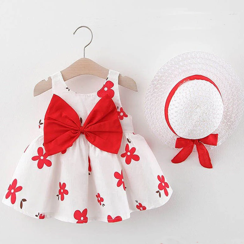 Fashion Sleeveless Beachwear Summer Printed Skirt Hat Set for Girl Clothes Big Bow, White blue
Fashion Sleeveless Beachwear Summer Printed Skirt Hat Set for Girl Clothes Big Bow, White blue