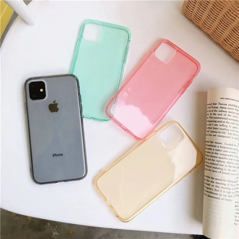 Clear Solid Candy Color Phone Case For iPhone 11 Pro X XR XS Max 6 6s 7 8 Plus 12 mini Transparent Soft TPU Silicone Back Cover
Clear Solid Candy Color Phone Case For iPhone 11 Pro X XR XS Max 6 6s 7 8 Plus 12 mini Transparent Soft TPU Silicone Back Cover