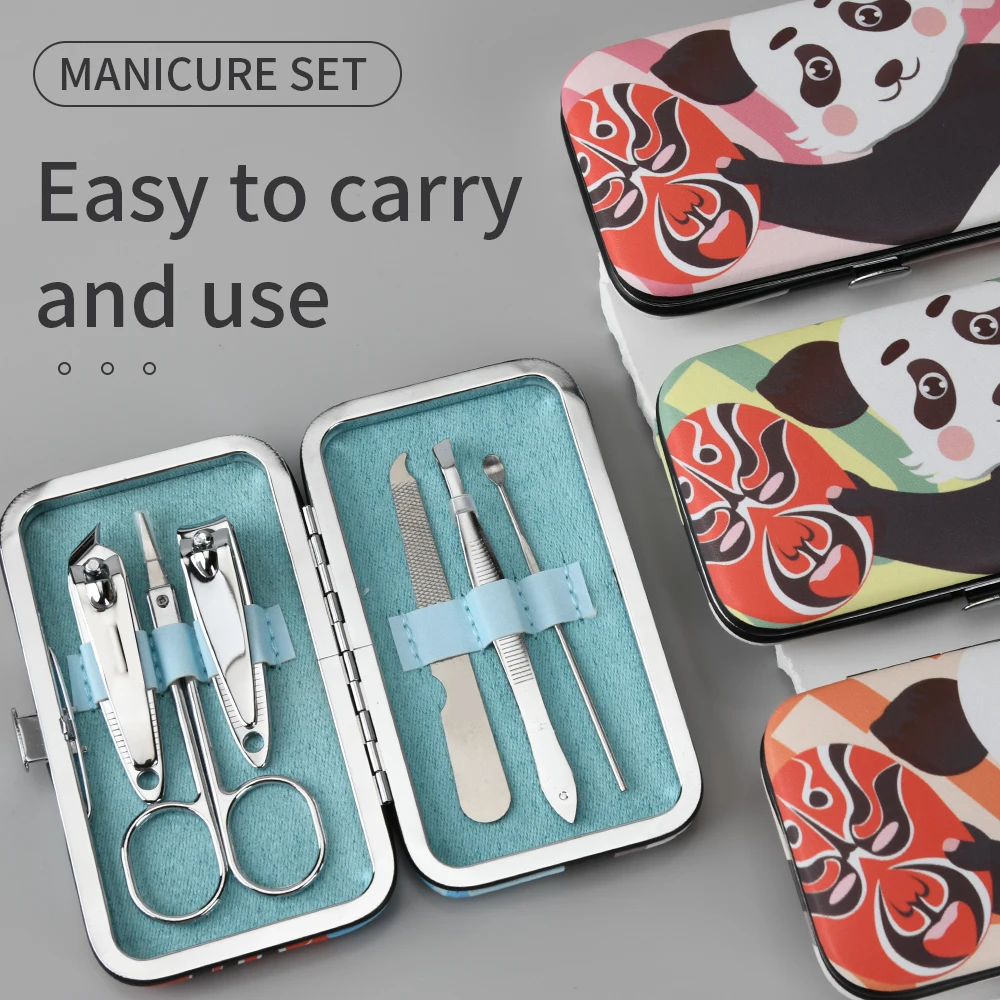 6pcs Beauty set Panda Pattern Pattern Multifunction Manicure Pedicure Set for Nail Care
6pcs Beauty set Panda Pattern Pattern Multifunction Manicure Pedicure Set for Nail Care