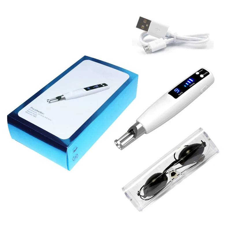 Hand-held Rechargeable Light Spot Mole Laser Instrument Eyebrow Washing Machine Beauty Spot Remover Pen, White
Hand-held Rechargeable Light Spot Mole Laser Instrument Eyebrow Washing Machine Beauty Spot Remover Pen, White