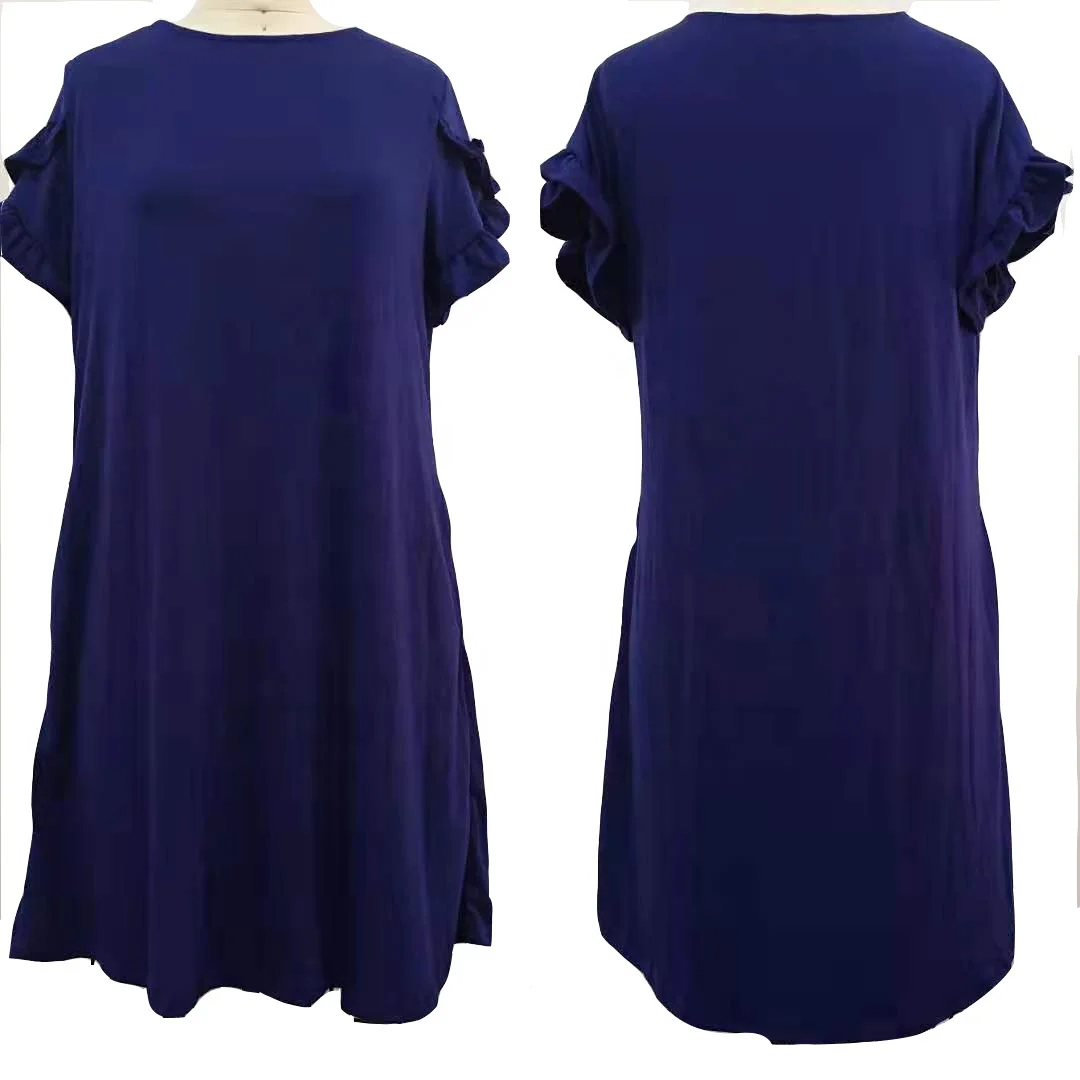 New Fine Spring And Summer Women Solid Color Round Neck Splicing Ruffle Sleeve Short T Shirt Dress Party Prom Midi Skirts, Can be customized
New Fine Spring And Summer Women Solid Color Round Neck Splicing Ruffle Sleeve Short T Shirt Dress Party Prom Midi Skirts, Can be customized