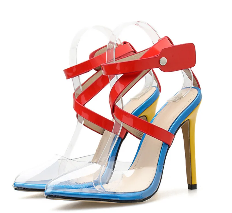 XQM Color Block High Heels Women's Fashion Transparent Pointed Cross Strap Large Size Sandals
XQM Color Block High Heels Women's Fashion Transparent Pointed Cross Strap Large Size Sandals