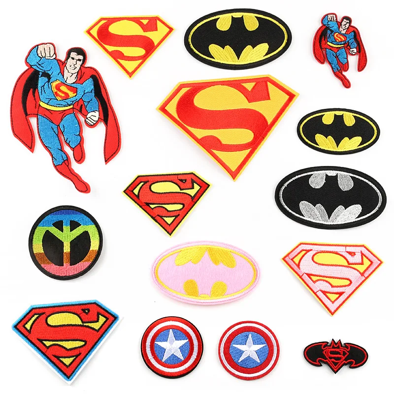Computer embroidered logo and Superman logo clothing accessories embroidery badge back glue patch
Computer embroidered logo and Superman logo clothing accessories embroidery badge back glue patch