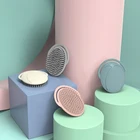 Professional Waterproof Shampoo Hairdressing Dandruff Silicone Scalp Hair Massage Brush Exfoliating Handheld Comb