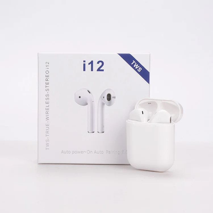Waterproof true tws wireless earbuds with charging case type c charge two earphone hands free touch control i12
Waterproof true tws wireless earbuds with charging case type c charge two earphone hands free touch control i12