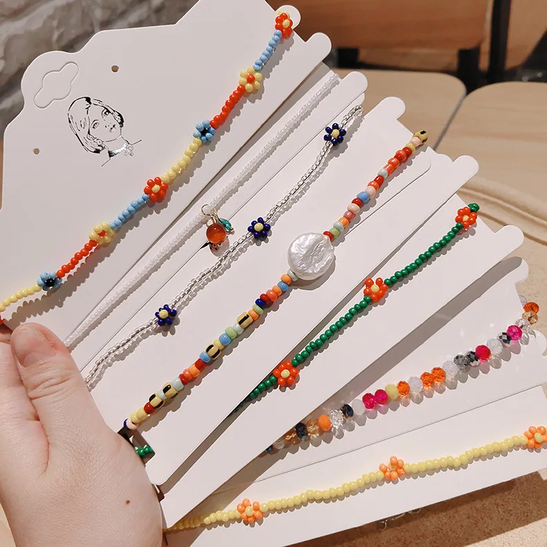 Kpop Beaded Necklace Ins Hand-woven Small Flowers Daisies Necklace Women Chic Clavicle Choker Aesthetic Accessories
Kpop Beaded Necklace Ins Hand-woven Small Flowers Daisies Necklace Women Chic Clavicle Choker Aesthetic Accessories