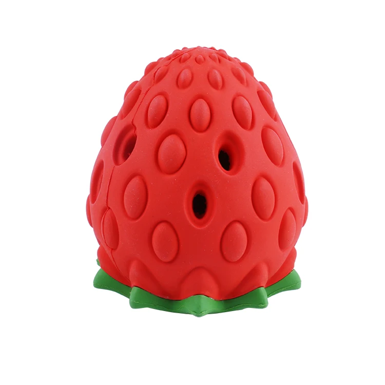 2021 Wholesale IQ Training Natural Rubber Strawberry Shape Dog Treat Dispenser Ball Chew Toy, Red
2021 Wholesale IQ Training Natural Rubber Strawberry Shape Dog Treat Dispenser Ball Chew Toy, Red