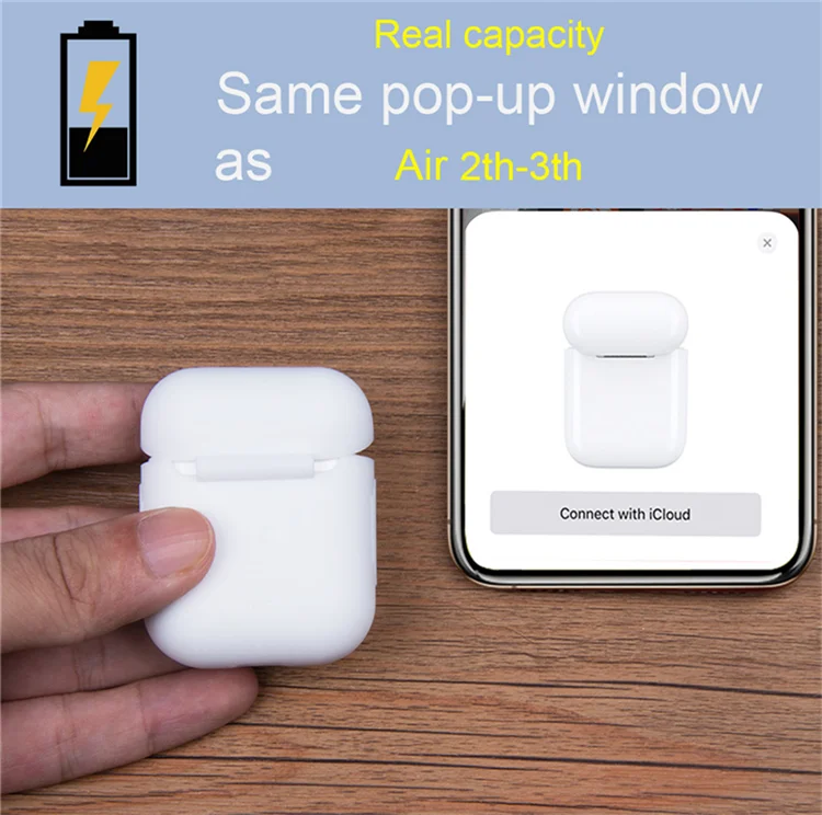 Original i200 TWS 1:1 Air 2 Smart Sensor Touch i100 i500 i600 i800 Earphones Pop-up Real Capacity Wireless Earbuds - ANKUX.COM