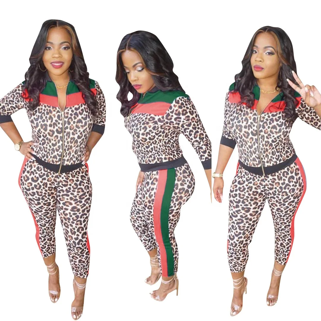 2021 Fashion Leopard Print Patchwork Stand-neck Long Sleeve Tracksuits Zip Up Hoodie Pants Two Piece Set Casual Outfit for Women
2021 Fashion Leopard Print Patchwork Stand-neck Long Sleeve Tracksuits Zip Up Hoodie Pants Two Piece Set Casual Outfit for Women