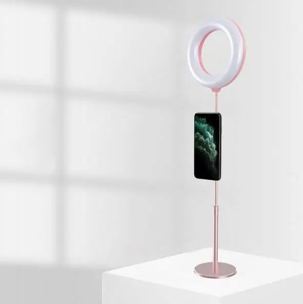 Factory mobile phone desktop stand Photography beauty LED ring live fill light bracket eye protect tablet holder, Silver rose golden
Factory mobile phone desktop stand Photography beauty LED ring live fill light bracket eye protect tablet holder, Silver rose golden