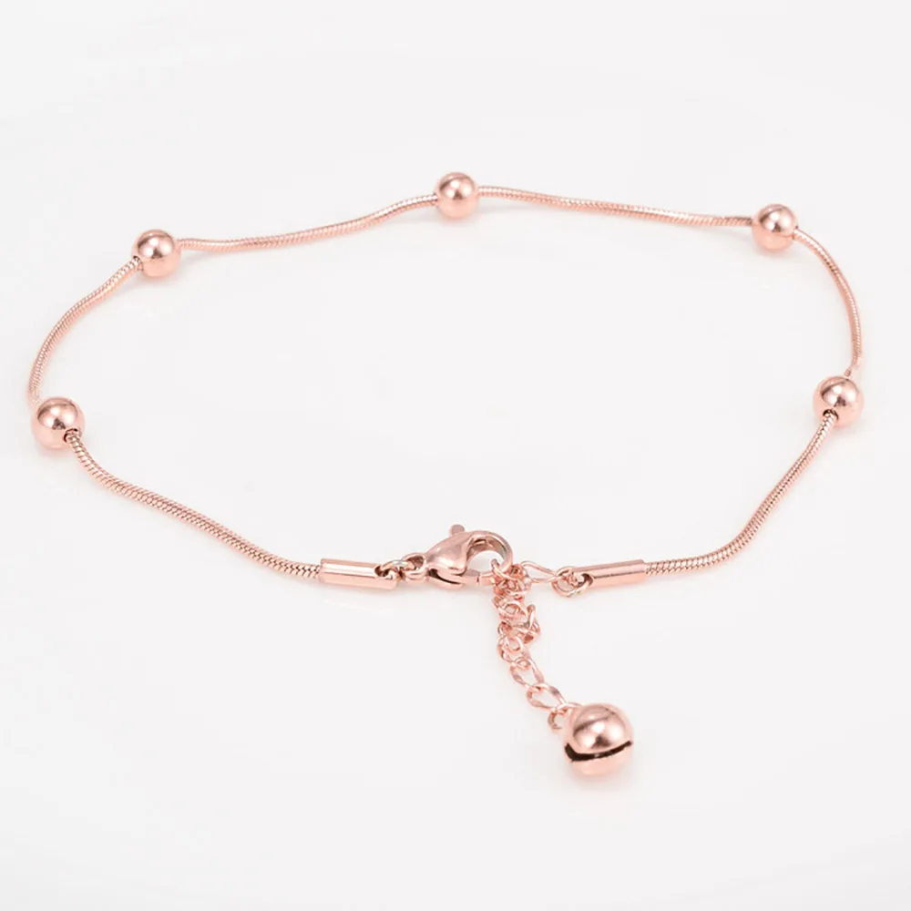 2021 new trend bracelets de cheville fashion stainless steel beaded rose gold plated chain snake anklet
2021 new trend bracelets de cheville fashion stainless steel beaded rose gold plated chain snake anklet