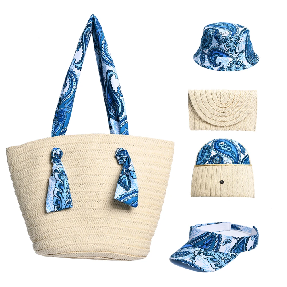 JAKIJAYI wholesale summer women casual shopping travel straw tote beach hat and bag set
JAKIJAYI wholesale summer women casual shopping travel straw tote beach hat and bag set
