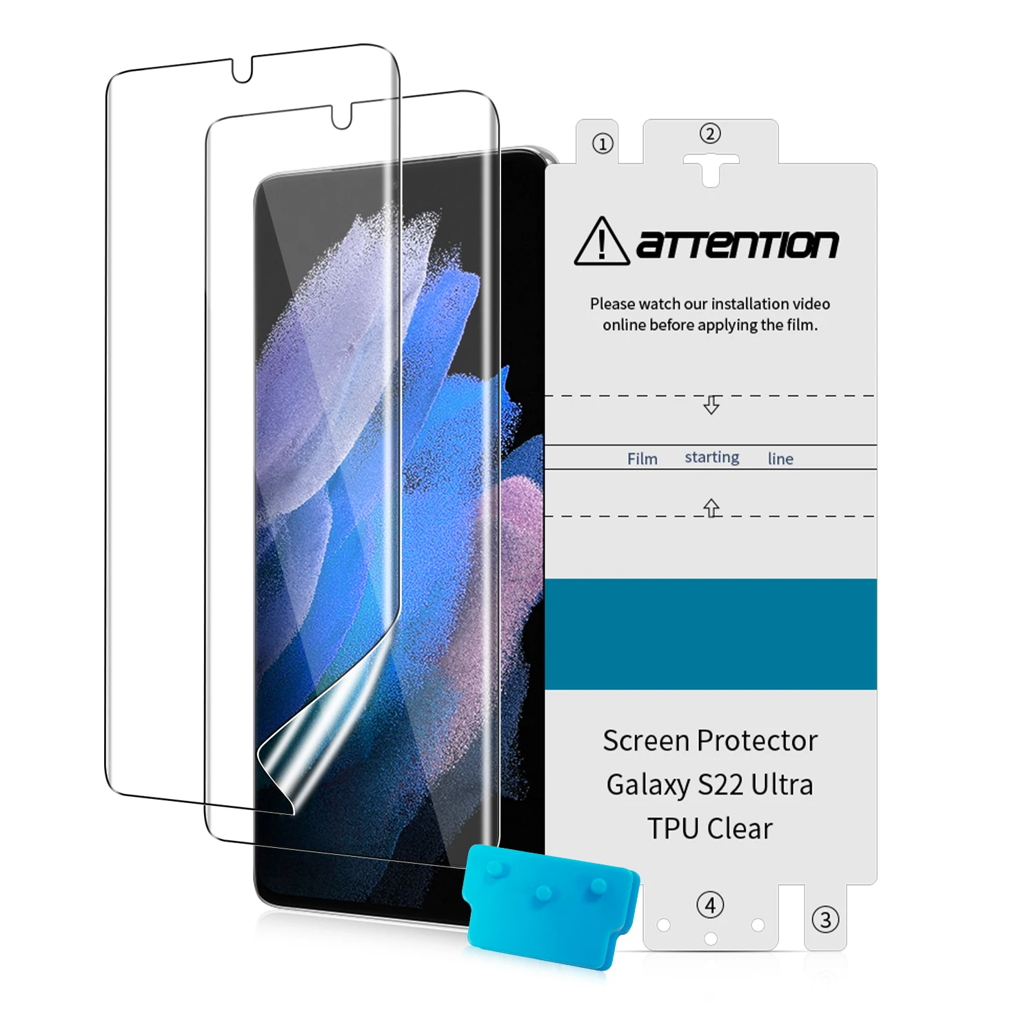 TPU Hydraulic Film for Samsung S22 Ultra Screen Film Liquid Phone Screen Cover Never Warping Flexible TPU Film
TPU Hydraulic Film for Samsung S22 Ultra Screen Film Liquid Phone Screen Cover Never Warping Flexible TPU Film