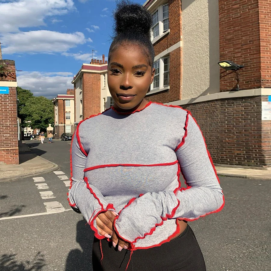 Kliou casual striped patchwork stacked long sleeve women shirts o-neck 2020 autumn new crop tops slim female t shirts
Kliou casual striped patchwork stacked long sleeve women shirts o-neck 2020 autumn new crop tops slim female t shirts
