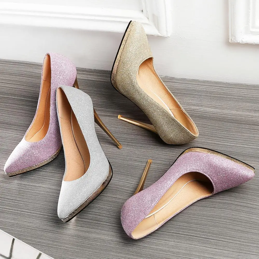 2020 Thin High Heel Ladies Wholesale Glitter Pointed Toe Platform Sexy Club Women Court Shoes
2020 Thin High Heel Ladies Wholesale Glitter Pointed Toe Platform Sexy Club Women Court Shoes