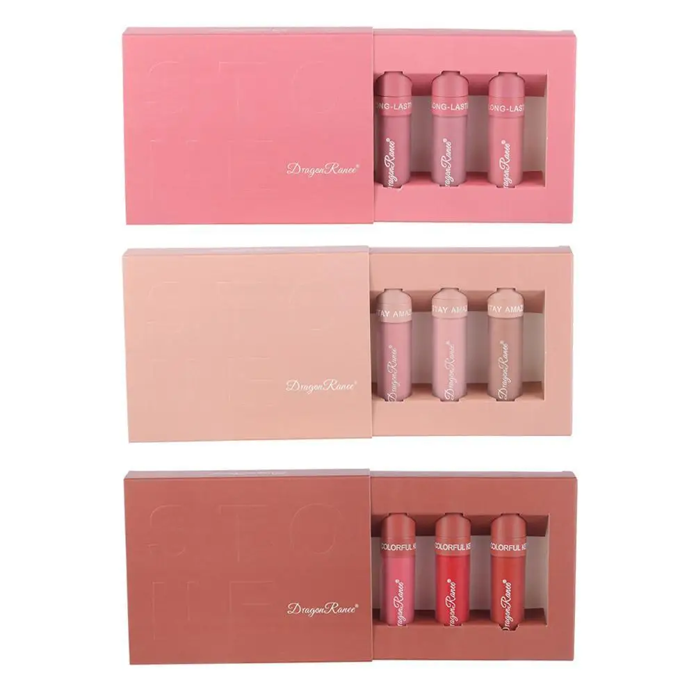 Long Lasting Waterproof Non-Stick Moisturizing Kit Waterproo Gloss Lip Cup Long-lasting Lipstick Liqu3 Pcs Lip Glosses Set
Long Lasting Waterproof Non-Stick Moisturizing Kit Waterproo Gloss Lip Cup Long-lasting Lipstick Liqu3 Pcs Lip Glosses Set