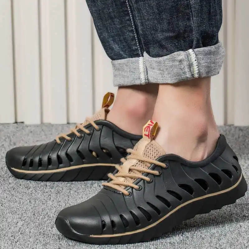 New Arrival Lace-up Clogs Breathable Thick Outsole Anti-slip Beach Sandals for Men and Women
New Arrival Lace-up Clogs Breathable Thick Outsole Anti-slip Beach Sandals for Men and Women