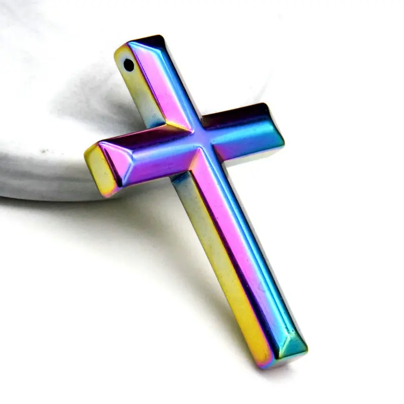 Grade AAA Rainbow Hematite Cross Pendants No Pit Or Scratches 38x42mm Big Size 1.5mm Hole Pendent For DIY Jewelry Making, Rainbow , blue , green
Grade AAA Rainbow Hematite Cross Pendants No Pit Or Scratches 38x42mm Big Size 1.5mm Hole Pendent For DIY Jewelry Making, Rainbow , blue , green