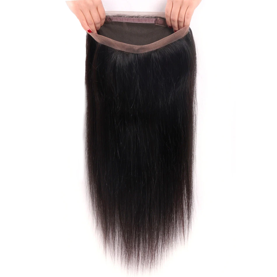 360 Lace Frontal Closure Straight Human Hair, Brazilian Virgin Human Hair Extensions Cuticle Aligned Lace Frontal 360, Black
360 Lace Frontal Closure Straight Human Hair, Brazilian Virgin Human Hair Extensions Cuticle Aligned Lace Frontal 360, Black