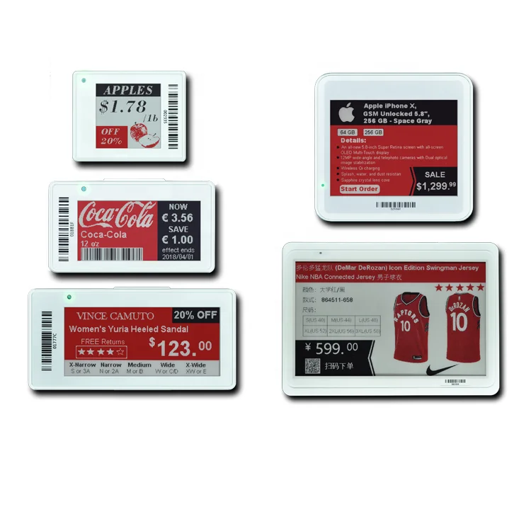 Supermarket Shelf Label ESL Electronic Price Tag 433MHz Demo Kit Eink Epaper Display
Supermarket Shelf Label ESL Electronic Price Tag 433MHz Demo Kit Eink Epaper Display