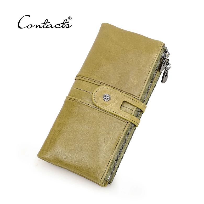 dropship contact's new design fashion long style zipper pocket high quality hardware genuine leather bifold ladies wallet, Red, green, grey, blue and black
dropship contact's new design fashion long style zipper pocket high quality hardware genuine leather bifold ladies wallet, Red, green, grey, blue and black
