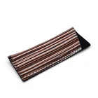 Maofar Classical Stripe Fabric Microfiber Eyeglasses Case Pouch