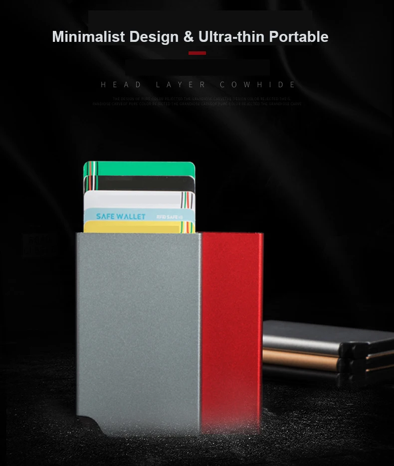 2021 RFID Metal Wallet Stainless Steel Credit Card Protector Case Business Card Holder for Men or Women Credit Card Holder, Red, gray, black, blue,golden,yellow,purple,wine,coffee,silver
2021 RFID Metal Wallet Stainless Steel Credit Card Protector Case Business Card Holder for Men or Women Credit Card Holder, Red, gray, black, blue,golden,yellow,purple,wine,coffee,silver