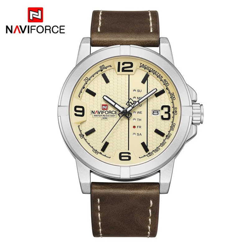 New NAVIFORCE Men Watches Fashion Quartz Wrist Watches Men's Military Waterproof Sports Watch Male Date Clock Relogio Masculino
New NAVIFORCE Men Watches Fashion Quartz Wrist Watches Men's Military Waterproof Sports Watch Male Date Clock Relogio Masculino