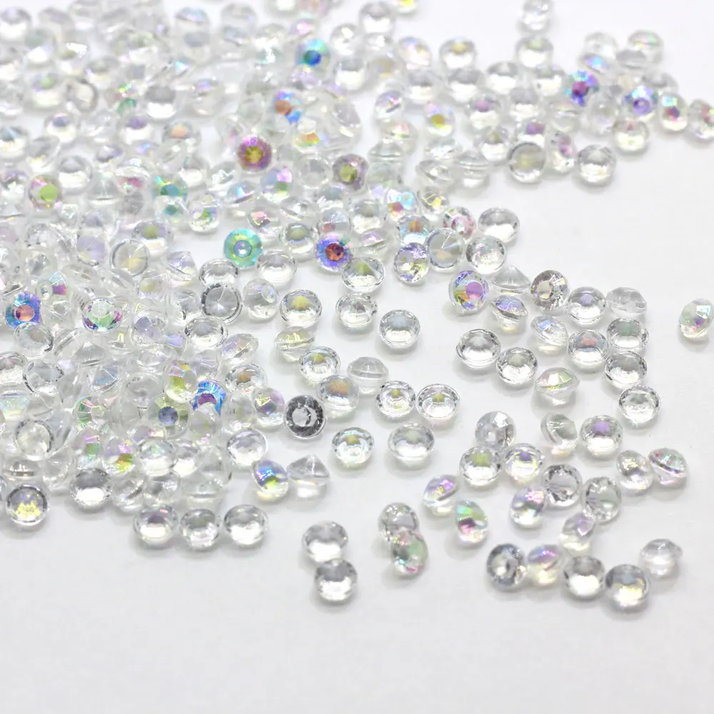 AB Shiny 4mm Tiny Plastic Diamond Confetti Acrylic Confetti Wedding Party Decoration DIY Crafts Embellishments, Clear color or customized
AB Shiny 4mm Tiny Plastic Diamond Confetti Acrylic Confetti Wedding Party Decoration DIY Crafts Embellishments, Clear color or customized